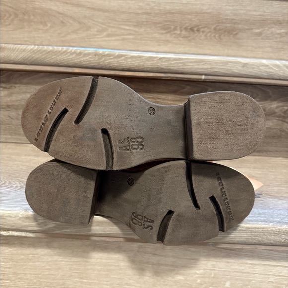 A.S.98 Women's Brown Combat Boots - Picture 5 of 5